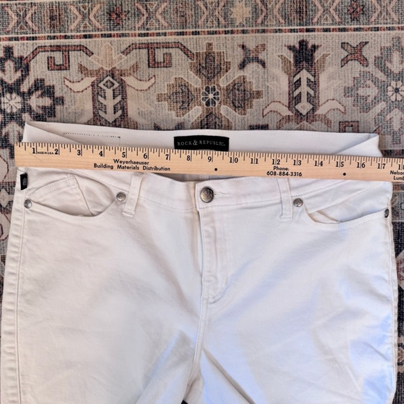 Rock & Republic Berlin High Rise Classic White Skinny Jeans Women’s Size 16 - Picture 11 of 11